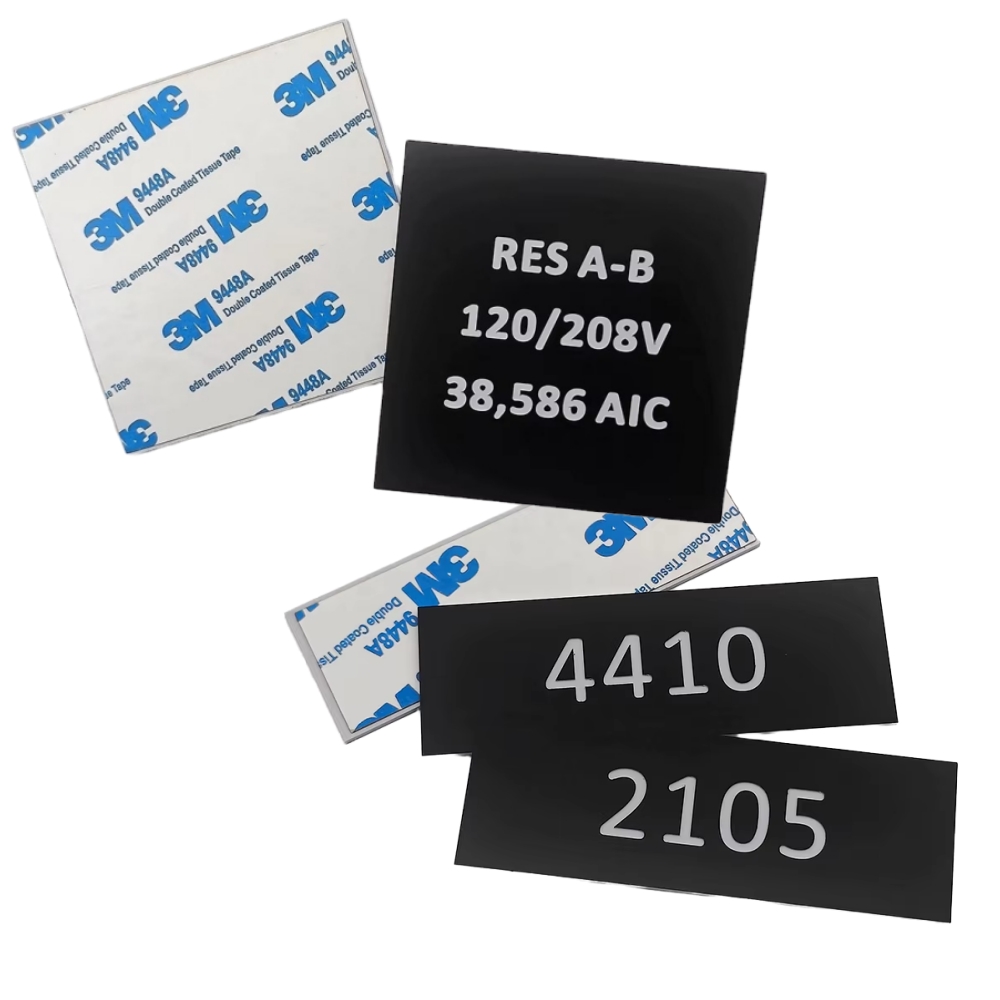 Custom Wholesale Personalized Blank ABS Plastic Sheets & Plates for Labels Laser Engraving Adhesive Backing Custom Thickness
