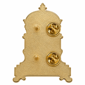 Broche en émail personnalisée, style horloge de cheminée victorienne vintage, rétro steampunk, en métal, bijou, souvenir, cadeau, vente en gros, OEM, ODM - Product Image 3