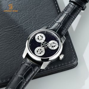 OEM <b>Watch</b> Unique Mechanical Rotating Automatic Wandering Hour Movement Stainless Steel Case Premium <b>Watches</b> Manufacturer - Product Image 1