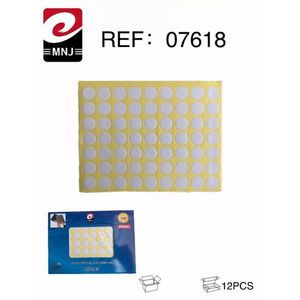 Polka Dot Stickers Self Adhesive Labels 12mm Round White For Packaging Labeling 12pcs - Product Image 3