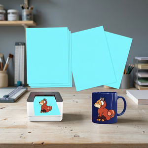 Papel de Transferencia por Agua para Calcomanías con Reverso Azul A.DSon, Diseño Personalizado con Texto Blanco para Impresión por Inyección de Tinta Láser, para Cajas de Cosméticos - Product Image 3