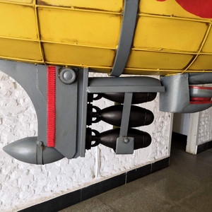 Décoration suspendue au plafond en forme de grande maquette d'airship <span class=keywords><strong>Kirov</strong></span> en fer vintage pour bar, restaurant, style industriel, décoration intérieure artistique - Product Image 4