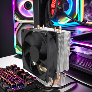 Enfriador de CPU ZeroMaster ARGB con 2 Tubos de Calor, Ventilador LED RGB, Portátil, 4 Pines, Refrigeración para Juegos de Escritorio, Cobre Silencioso, para Cajas de PC - Product Image 4