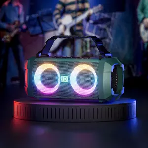 Thiết kế mới ngoài trời di động 2.0 DJ 12 inch loa siêu trầm Bluetooth Karaoke bên hộp loa với đèn
