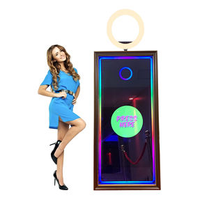 Photomaton rétro à miroir magique Meilleure vente Lumière LED Cabine à miroir à impression instantanée pour fête de mariage - Product Image 2