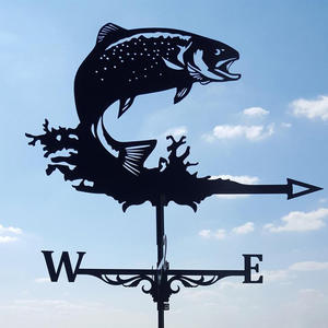 Criativo Animal <span class=keywords><strong>Weather</strong></span> Vane Metal Weathervane Jardim Stake Indicador de direção do vento para House Garage Cupola Barn - Product Image 3