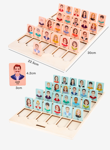 เกมปริศนาของเล่นไม้สำหรับผู้ปกครองและเด็กมาใหม่ตัวละครเกมกระดานไม้เกมปริศนาของเล่นที่สร้างแรงบันดาลใจ - Product Image 2