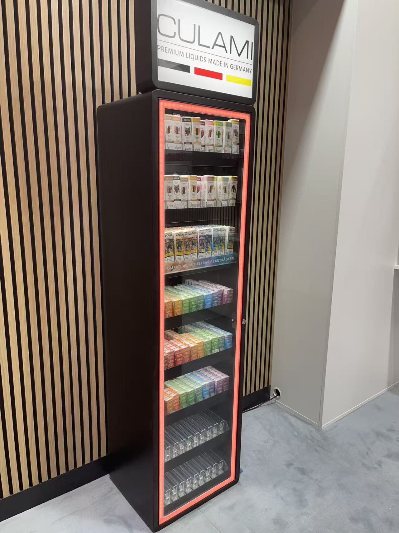 Apache Custom Acrylic Floor Cigarette Tobacco with LED Light Display Stand for Gas Station — view 3