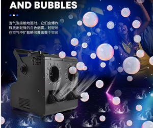 Máquina de Burbujas LED Impermeable de Doble Cabezal con Efecto de Niebla y Humo, Control Remoto para Bodas, Discotecas y Fiestas - Product Image 3