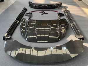 Accessoires de voiture Ensemble complet de jupe latérale Lèvres avant arrière Spoiler de pare-chocs <span class=keywords><strong>Kit</strong></span> de carrosserie en fibre de carbone pour ZEEKR 001 - Product Image 2