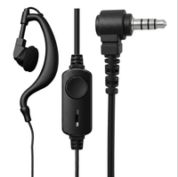Écouteur intra-auriculaire ergonomique souple BAOFENG AT1 avec câble micro pour talkie-walkie réseau public, accessoire radio bidirectionnelle