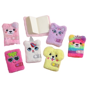 Venta caliente MIni Felpa Escuela Dibujos animados Diario Niños Venta al <span class=keywords><strong>por</strong></span> <span class=keywords><strong>mayor</strong></span> Cuaderno peludo lindo - Product Image 1