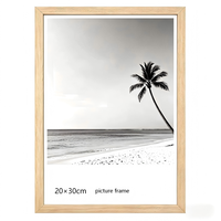 Cadre photo mural en MDF imitation bois rustique avec crochet arrière, taille personnalisée pour la décoration de la maison, du bureau ou de l'hôtel