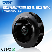 Nuevo Ventilador Centrífugo de CA R2E220-AB08-42 de 220 mm, 115 V, 85 W, Alto Flujo de Aire, Módulo Inversor de Curva Inversa para Ventilación