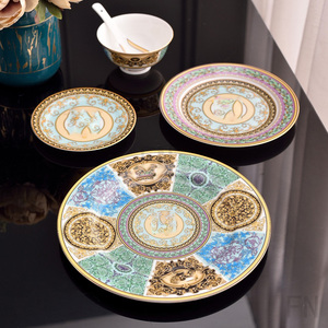 Lead the Industry Low Price Matte Claytan Porcelain Tableware Gold Rim - Product Image 6