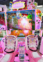 Machine de jeu vidéo de course de voiture d'arcade d'amusement d'intérieur avec l'accepteur de pièce