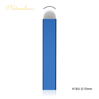 Natural Face Deep 18U 0.15MM NANO sourcils jetables aiguilles de microblading stérilisées produit de microblading tranchant