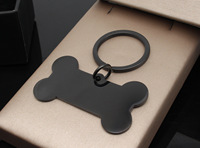 Placa de Identificación Metálica para Mascotas con Código QR para Grabar, Placas de Identificación para Perros de Acero Inoxidable en Stock