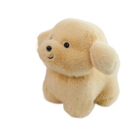 Coussin en peluche chiot Golden Retriever, oreiller doux en coton PP, jouet en peluche dessin animé pour dormir