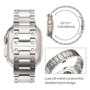 Correa de Reloj de Titanio Sólido de Repuesto de Lujo de 49 mm con Hebilla de Mariposa para <span class=keywords><strong>Apple</strong></span> <span class=keywords><strong>Watch</strong></span> <span class=keywords><strong>Ultra</strong></span> 2 - Product Image 2