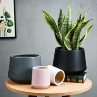 Ornamen Dekorasi Rumah Modern Desain Kreatif Pot Bunga Keramik Taman Dalam Jumlah Besar