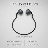 Écouteurs sans fil WISDOMUP à tour de cou Bluetooth 5.3, casque sport avec autonomie de 10h, écouteurs magnétiques avec micro pour la course et la gym