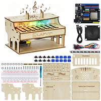 Kit de piano électronique DIY LAFVIN ESP32, kit d'apprentissage musical programmable avec lumières RGB, télécommande web, compatible avec Arduino