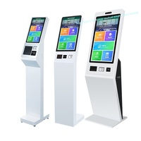 Terminal de point de vente en libre-service, caisse enregistreuse, machine tout-en-un pour la restauration avec lecture de codes, sur pied, Intel Core i5