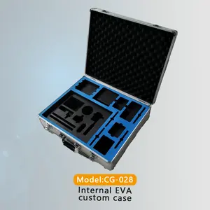 Özelleştirilebilir metal airbox taşınabilir ince köpük alüminyum alaşımlı airbox uçuş tıbbi ekipman durumda yol kılıfları araç kutusu
