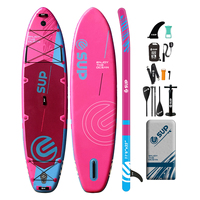Planche à pagaie gonflable personnalisable pour la pêche avec accessoires, planche de surf et quai pour le surf et les jeux aquatiques