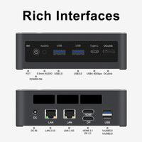Mini PC AMD Ryzen AI 9 HX 370, 12 Núcleos, 24 Subprocesos, Placa Base Mini ITX, Compatible con Oculink DDR5, para Juegos y Estaciones de Trabajo de IA
