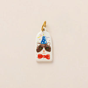 Dijes de Joyería de Acero Inoxidable Pintados a Mano con Flores y Gatitos, Coloridos y Lindos, para Barra de Charms, de Manna Painting Artist - Product Image 4