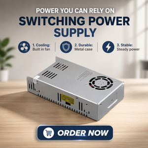 Alimentation électrique intelligente CE ROHS S-<span class=keywords><strong>400</strong></span>-48 400w 48 <span class=keywords><strong>Vdc</strong></span> avec 2 ans de garantie - Product Image 1