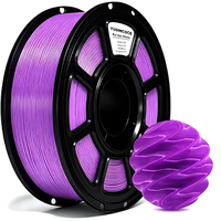 Filament PLA Soie 1,75 mm pour imprimante 3D avec finition métallique brillante, précision dimensionnelle +/- 0,02 mm, bobine de 1 kg (2,2 lb)