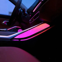 Pour BMW Série 3 G20 G28 / Série 4 G22 G26, éclairage intérieur en cristal 64 couleurs, éclairage d'ambiance LED pour l'intérieur, kit de rétrofit