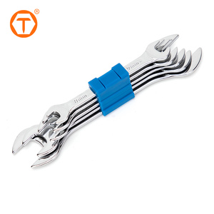 Jeu <span class=keywords><strong>de</strong></span> <span class=keywords><strong>clés</strong></span> à molette métriques CRV <span class=keywords><strong>de</strong></span> haute qualité pour réparation, avec <span class=keywords><strong>clés</strong></span> à <span class=keywords><strong>double</strong></span> embout et <span class=keywords><strong>clés</strong></span> à fourche - Product Image 1