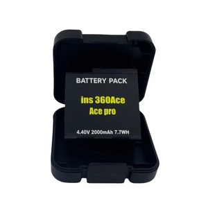 Batería Recargable de Iones de Litio de 2000 mAh para Cámaras Insta360 Ace/<span class=keywords><strong>AcePro</strong></span>/Ace Pro2, Carga Rápida de 5V/2A, Negra, XYN OEM - Product Image 1