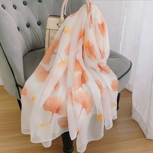 Élégant châle floral pour femme, longue écharpe imprimée tournesol, multifonctionnel, à porter toute l'année - Product Image 6