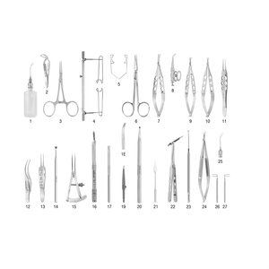 Juego de 29 Piezas de Instrumentos Quirúrgicos Manuales de Acero Inoxidable para Glaucoma, Precio de Fábrica Premium, Reduce la Presión Intraocular, Reutilizables - Product Image 1