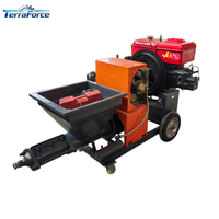 Machine d'injection portable de mortier et de ciment diesel haute pression pour travaux de fondation en construction