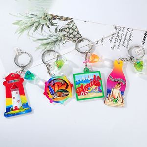 Factory Printing <b>Key</b> <b>Ring</b> Charms Transparent Personalized Eco-friendly <b>Custom</b> Acrylic Keychain With Logo - Product Image 1