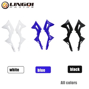 LINGQI Racing PP Plastic Front Side <span class=keywords><strong>Fender</strong></span> Body Guardabarros Kit para 49CC Teenager Dirt Pit Bike Componentes de motocicleta - Product Image 6