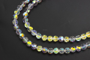 Quần áo phụ kiện hạt thủy tinh số lượng lớn rải rác tinh thể trong suốt lấp lánh rondelle mô hình rõ ràng 8mm - Product Image 6