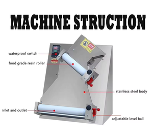 Nouvelle Machine Électrique Professionnelle en Acier Inoxydable pour la Pâte à Pain, Pizza et Gâteaux – Laminoir à Farine pour Boulangerie - Product Image 2