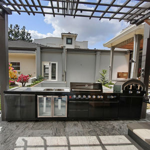 مجموعة شواية شواء محمولة سوداء فاخرة قائمة بذاتها من الفولاذ المقاوم للصدأ 2 شعلة - Product Image 5