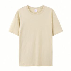 New Trending Daily Wear Beige 100 Cotton Breathable Regular Fit Tag Label Custom T <b>Shirt</b> High Quality Screen Printing - Product Image 1