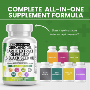 Cápsulas de Suplemento Herbal Todo en Uno Oem, Aceite de Orégano, Apoyo Vaginal, Inmunológico y Cardiovascular para Adultos, 1g/unidad, 2 Años de Duración - Product Image 4