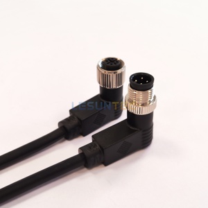 M12ปลั๊กสำหรับการบินกันน้ำ4-12แกน8Pin ขั้วต่อสายเคเบิลกระแสที่ได้รับการจัดอันดับ2A 4P ขาตัวเชื่อมต่อตัวผู้ - Product Image 2