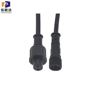 Factory Price Waterproof Plugs M11 Male Female Wire to Wire PVC Plastic Cable Connector for LED