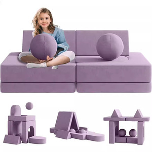 Ensemble de blocs de mousse surdimensionnés pour enfants, château de jeu intérieur, jouet éducatif, blocs de construction souples pour enfants de 4 à 6 ans - Product Image 5